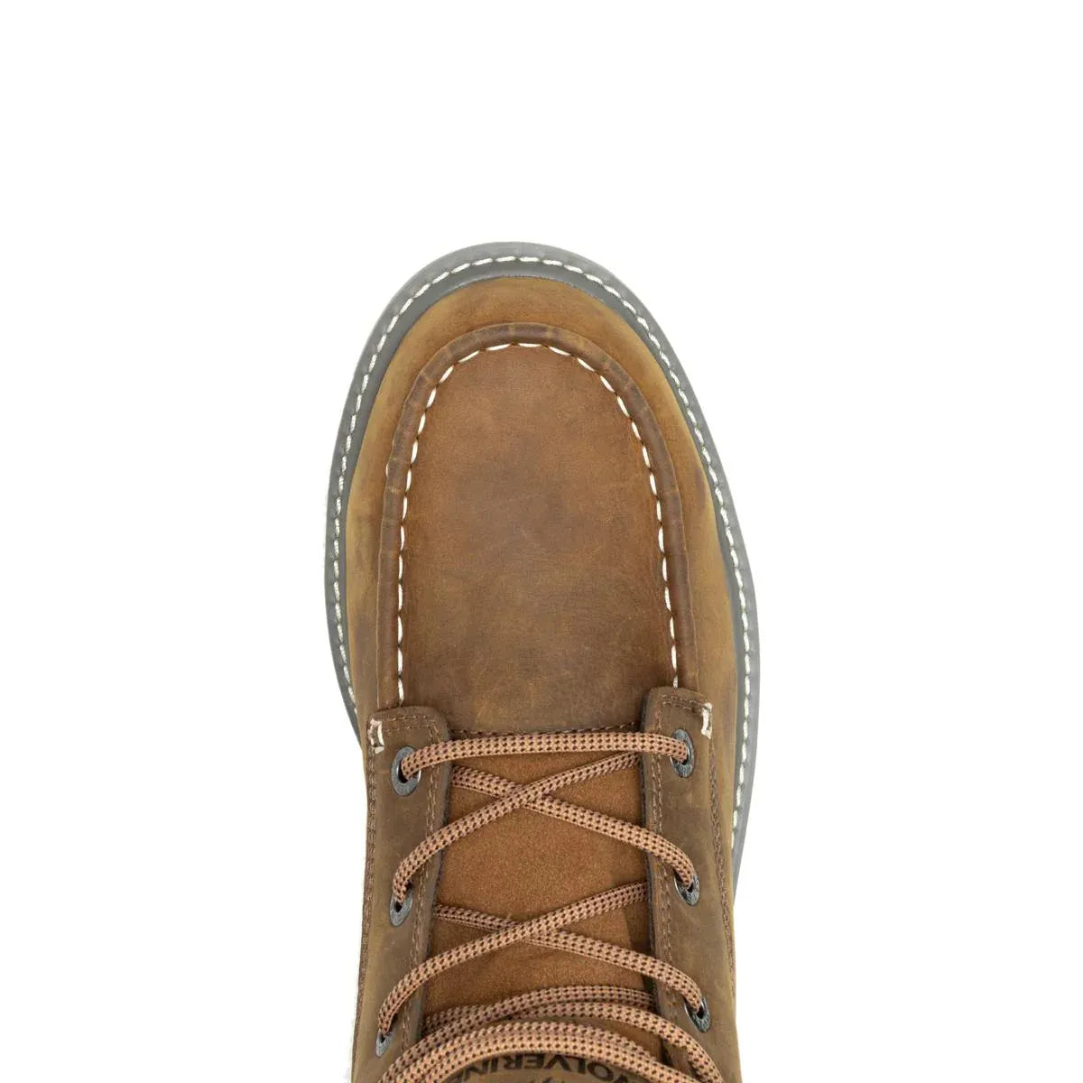 Wolverine Boots Men's Trade Wedge 6" Moc-Toe Work Boot Sudan Brown Color - Wolverine