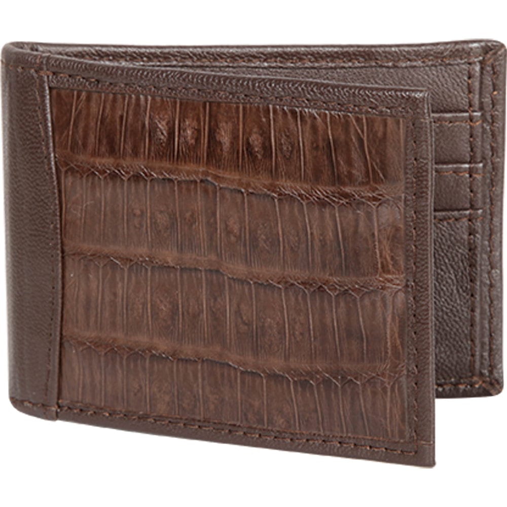 Genuine Caiman Skin Wallet in Brown Color - Los Altos Boots